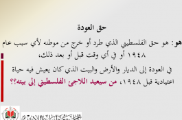 اللاجئون الفلسطينيون 