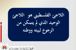 اللاجئون الفلسطينيون 