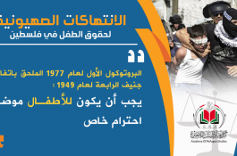 الانتهاكات الصهيونية بحق الأطفال
