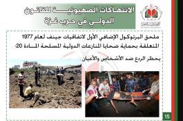 انتهاكات الكيان الصهيوني في حرب غزة