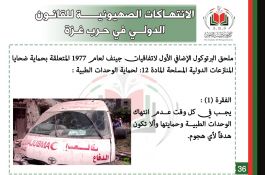 انتهاكات الكيان الصهيوني في حرب غزة