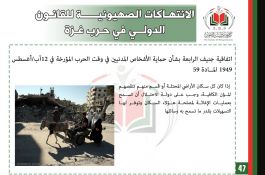 انتهاكات الكيان الصهيوني في حرب غزة